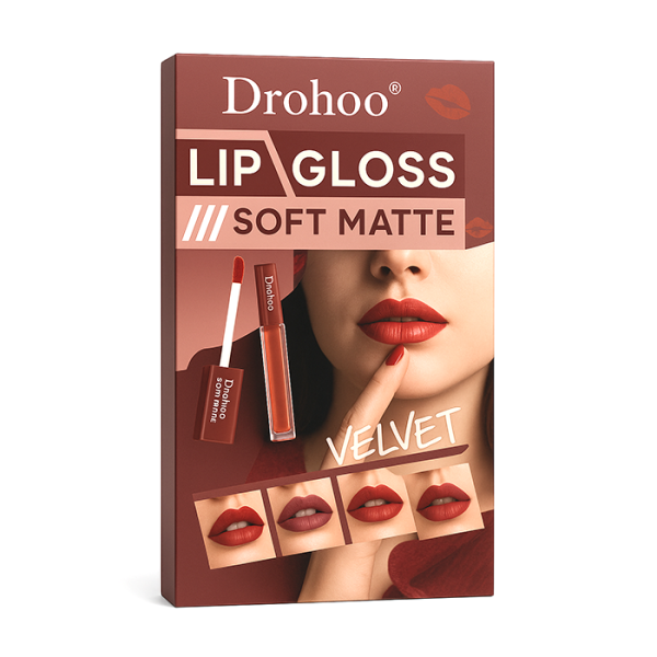 مجموعة دروهو ليب جلوس مات المخملي - Drohoo Lip Gloss Soft Matte Velvet Set 24 قطعة