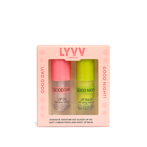 زيت وبلسم شفاه مرطب ومغذي - للنهار والليل\LYVV Cosmetics – GOOD DAY & GOOD NIGHT Lip Duo