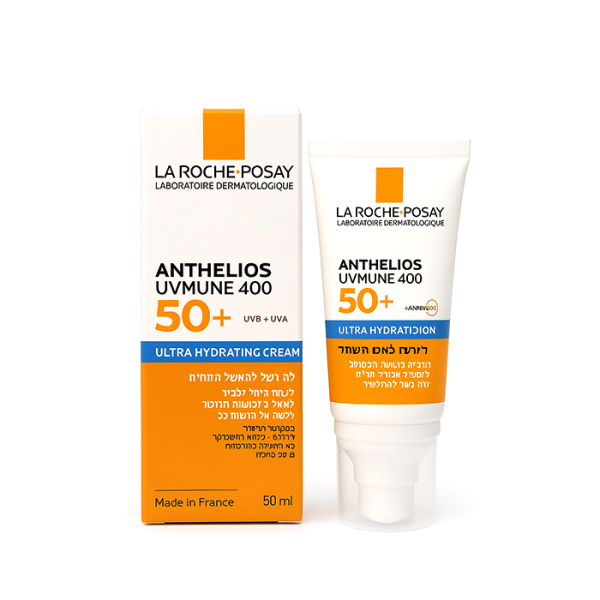 لاروش بوزاي أنثيليوس يوڤي ميوين 400 كريم مرطب +50 -  La Roche-Posay Anthelios UVMune 400 Ultra Hydrating Cream SPF 50+