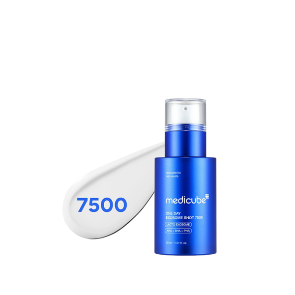 Medicube One Day Exosome Shot Pore Ampoule 7500 – أمبول تقليل المسام وتوحيد نسيج البشرة بتقنية الإكسوزوم الفعالة- 30 مل