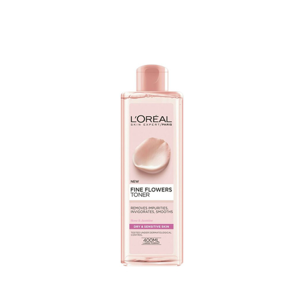 لوريال باريس تونر منظف بخلاصة الزهور 400 مل / L’Oréal Paris Fine Flowers Cleansing Toner 400ml
