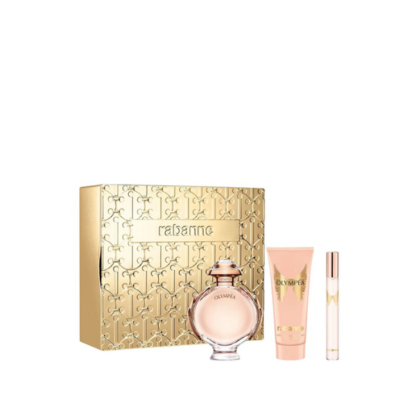 باكو رابان أوليمبيا – Eau De Parfum 80مل (طقم 3 قطع) \ Paco Rabanne Olympea Eau De Parfum Spray 80ml Set 3 Pieces