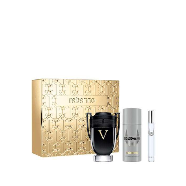 باكو رابان إنفيكتوس فيكتوري - عطر رجالي مجموعة 100 مل \Paco Rabanne Invictus Victory Eau de Parfum Set for Men – 100mL‏