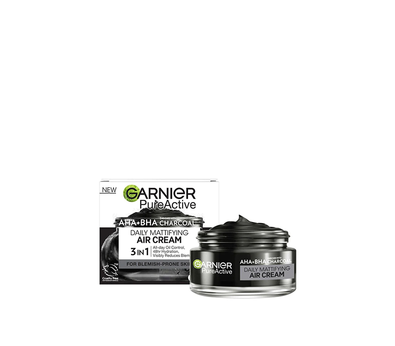 3600542572804 جارنييه بيور أكتيف كريم يومي بالفحم لتخفيف اللمعان 50 مل - الصورة 1
