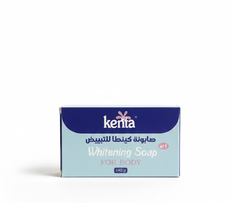 6111549849495 صابونة كينتا (Kenta Whitening Soap for Body) لتفتيح الجسم، بوزن $140\text{ g}$. - الصورة 1