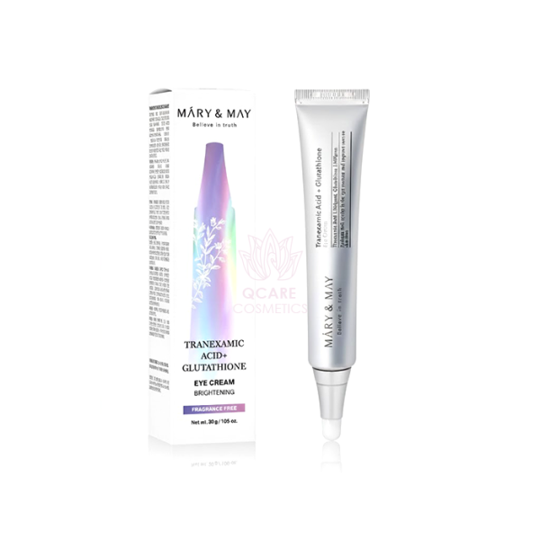 كريم العين من ماري اند ماي بحمض الترانيكساميك والجلوتاثيون 30 جرام\MARY & MAY Tranexamic Acid + Glutathion Eye Cream - 30ml