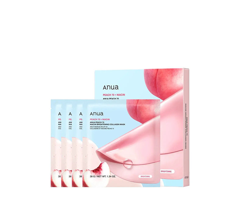 8809640737237 ماسك أنوا بيتش 70 بالكولاجين والنياسيناميد - 4 قطع - الصورة 1