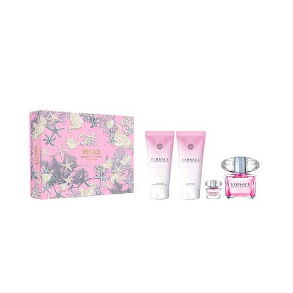 طقم هدايا Versace Bright Crystal – 4 قطع