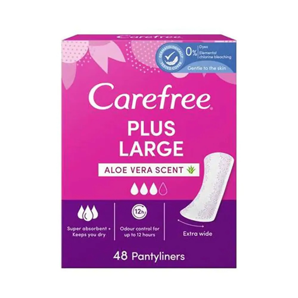 f8fa2e5b-ae6a-4354-93aa-bba285c2e9be (1) Carefree Plus Large 48 Pantyliners - الصورة 1