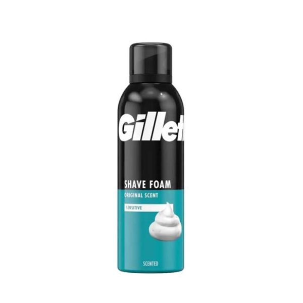 VitaPoint Gillette Shaving Foam Original Scent Sensitive Skin 200ml \ رغوة حلاقة فيتابوينت