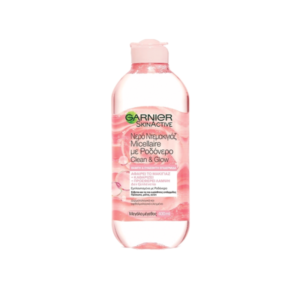 Garnier Skin Active Micellar Water With Rose Water 400ml / ماء ميسلار جارنير