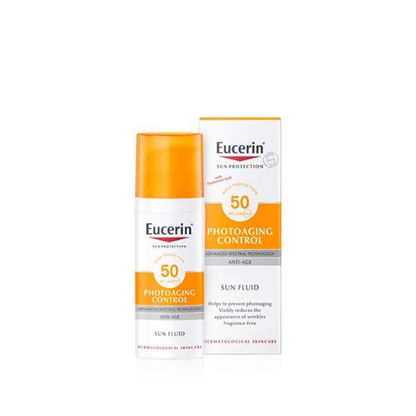 Eucerin Sun Face Anti-Age Photoaging Control SPF 50 \ واقي شمس للوجه مضاد لعلامات التقدم في السن