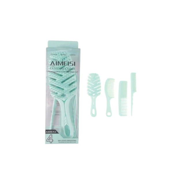 طقم فراشي شعر سيلكون 4 قطع AIMEISI