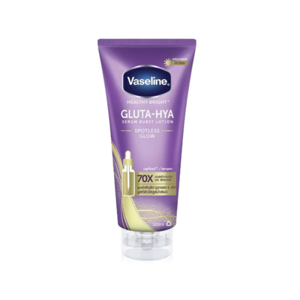 لوشن فازلين جلوتا-هيا سيروم بيرست لتفتيح وإشراقة البشرة 300 مل (Vaseline Gluta‑Hya Serum Burst Lotion Spotless Glow 300ml)