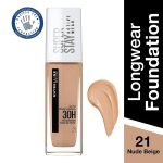 ⁦"كريم الأساس Maybelline Superstay Active Wear 30H"⁩ - الصورة ⁦7⁩